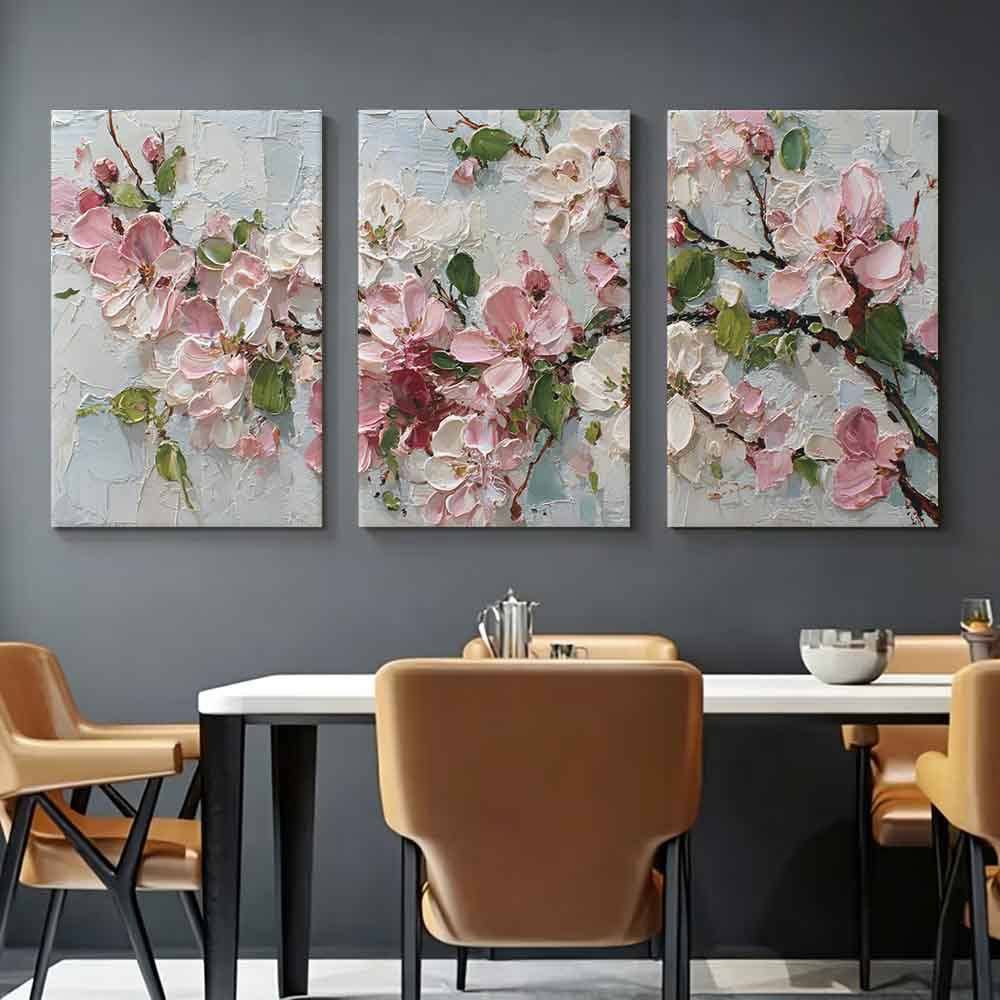 Resin Art On Canvas - [2D Plano] 3 peças 30*40cm Quadro