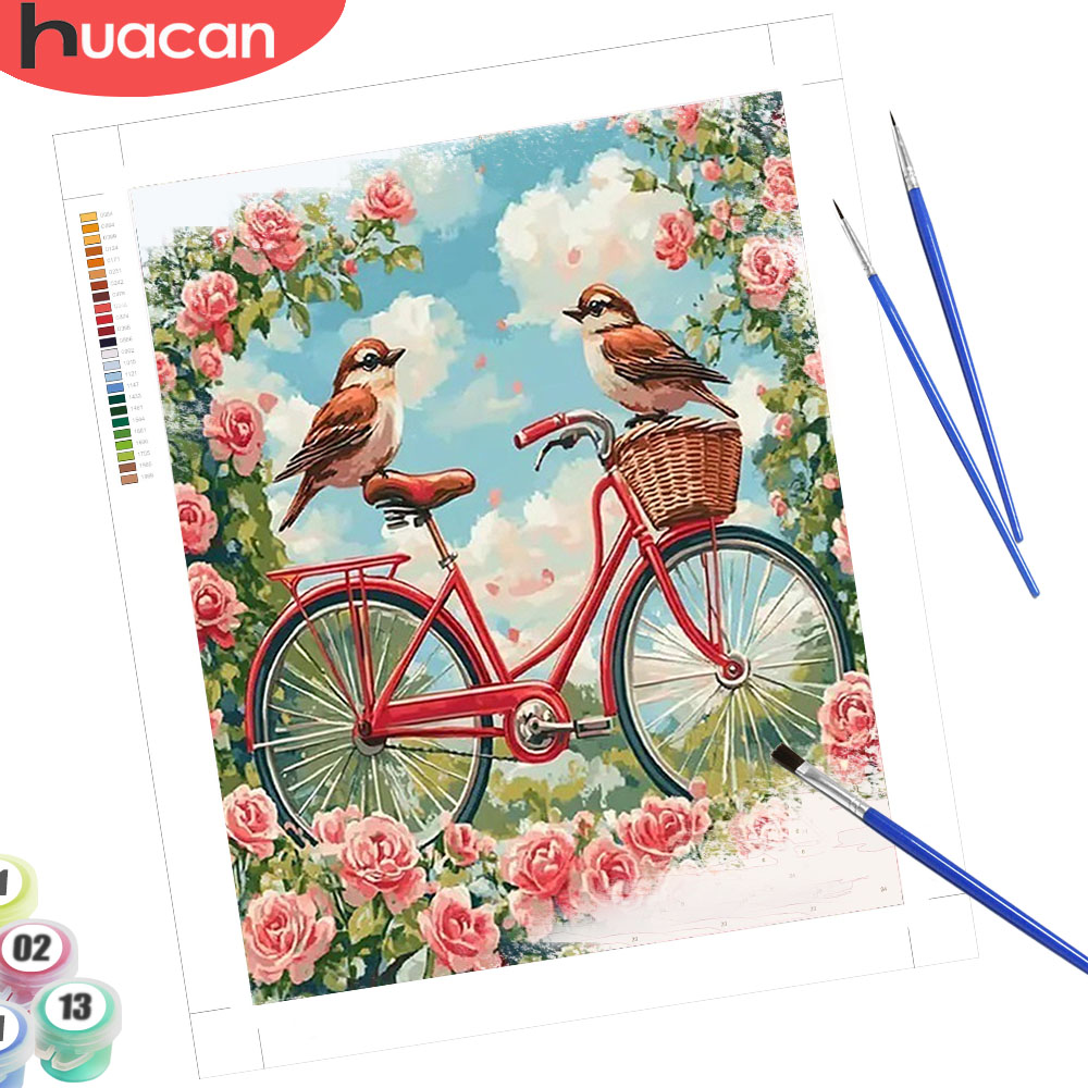 Resin Art On Canvas - Pintura DIY por Números HUACAN: Paisagem