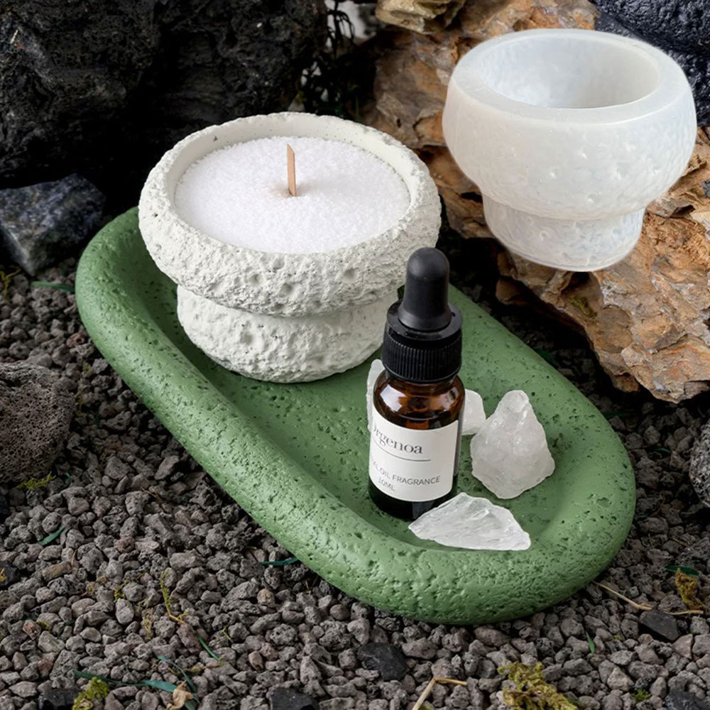 Resin Art Tray - Diy silicone castiçal molde recipiente de