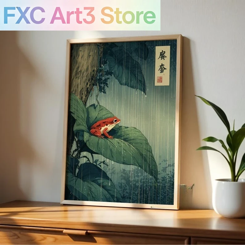 Resin Art On Canvas - Arte de parede em tela japonesa
