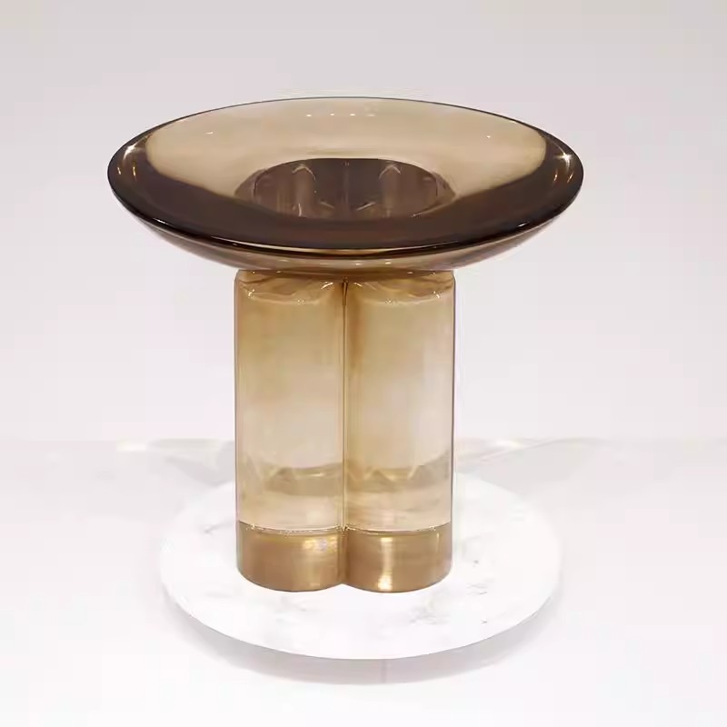 Resin Art Coffee Table - Mesa de Café Redonda de Estilo