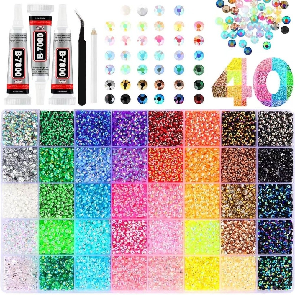 Resin Art Workshop - Kit de Strass de Resina Multicolorido