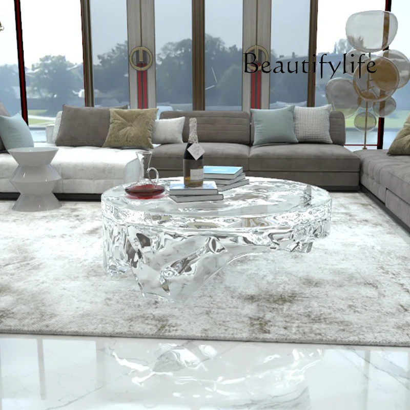 Uma arte minimalista moderna e - Resin Art Coffee Table avaliação e preço