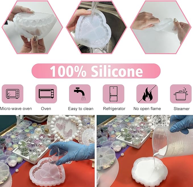 Moldes de Silicone para Bandej - Resin Art Tray avaliação e preço