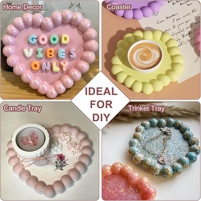 Moldes de Silicone para Bandej - Resin Art Tray avaliação e preço