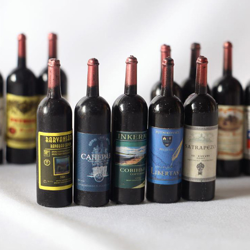 5 peças 1/12 casa de bonecas e - Resin Art Bottle avaliação e preço