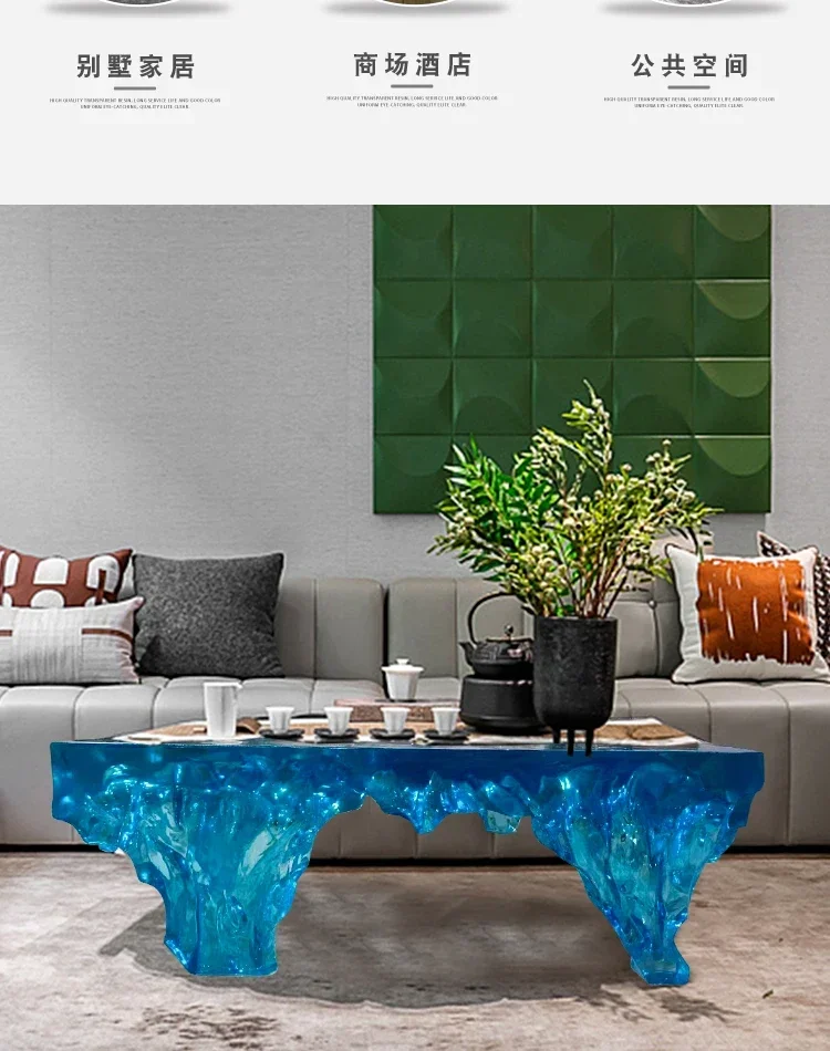 Mesa de Centro de Resina de Al - Resin Art Coffee Table avaliação e preço