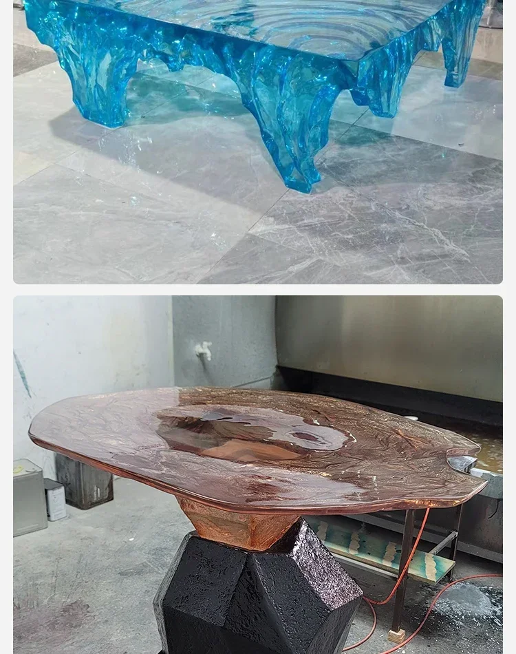 Mesa de Centro de Resina de Al - Resin Art Coffee Table avaliação e preço