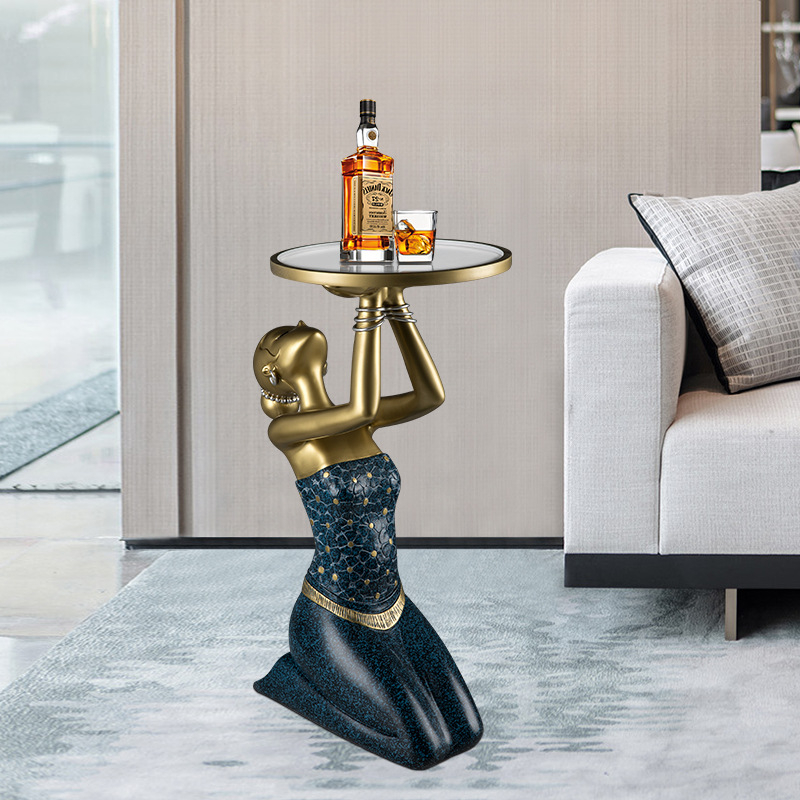 Escultura moderna da decoração - Resin Art Coffee Table avaliação e preço