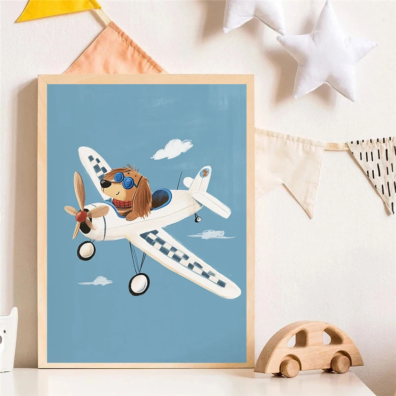 Cão avião leão no carro animal - Resin Art On Canvas avaliação e preço