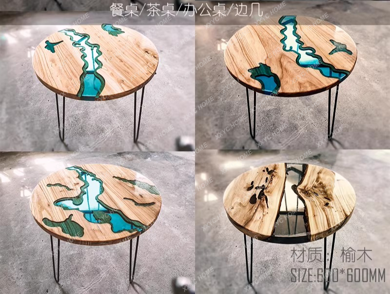 Mesa de jantar criativa em res - Resin Art Coffee Table avaliação e preço
