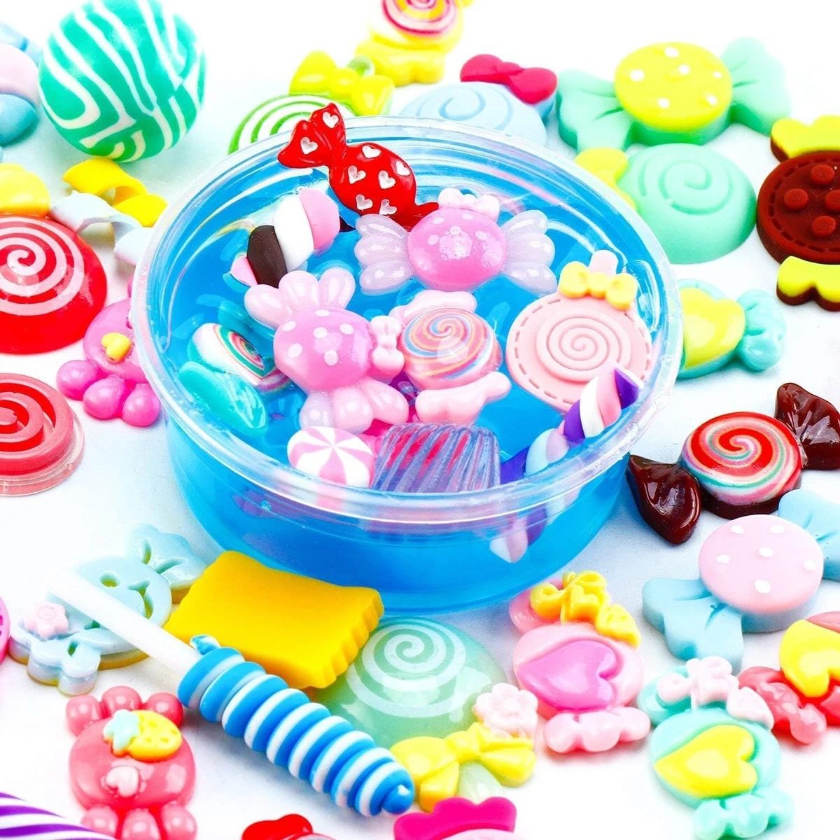 30 pçs aleatório doces slime e - Resin Art Craft avaliação e preço