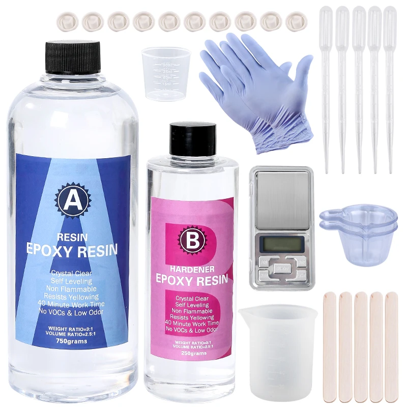 Kit de resina epóxi cristalina - Resin Art Stone avaliação e preço