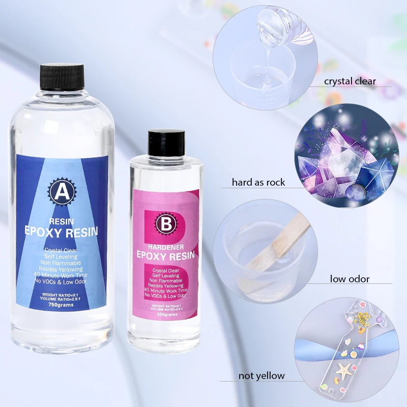 Kit de resina epóxi cristalina - Resin Art Stone avaliação e preço