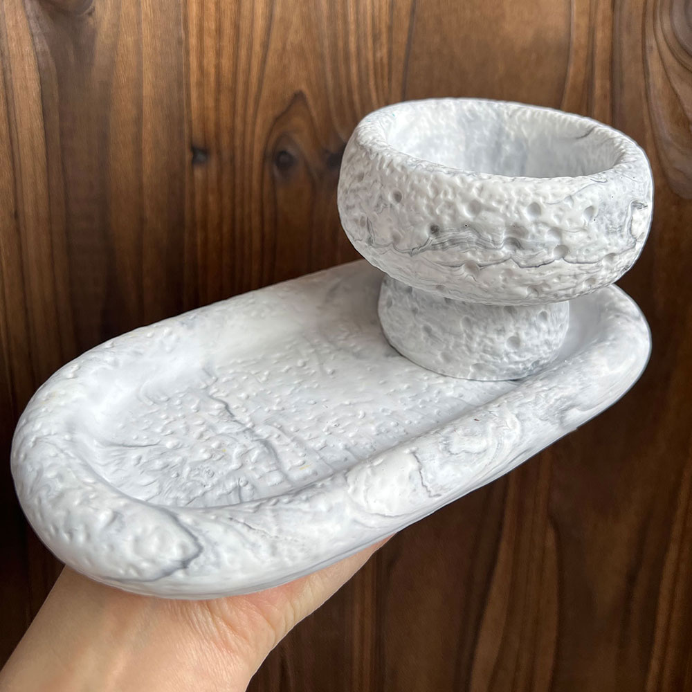 Diy silicone castiçal molde re - Resin Art Tray avaliação e preço