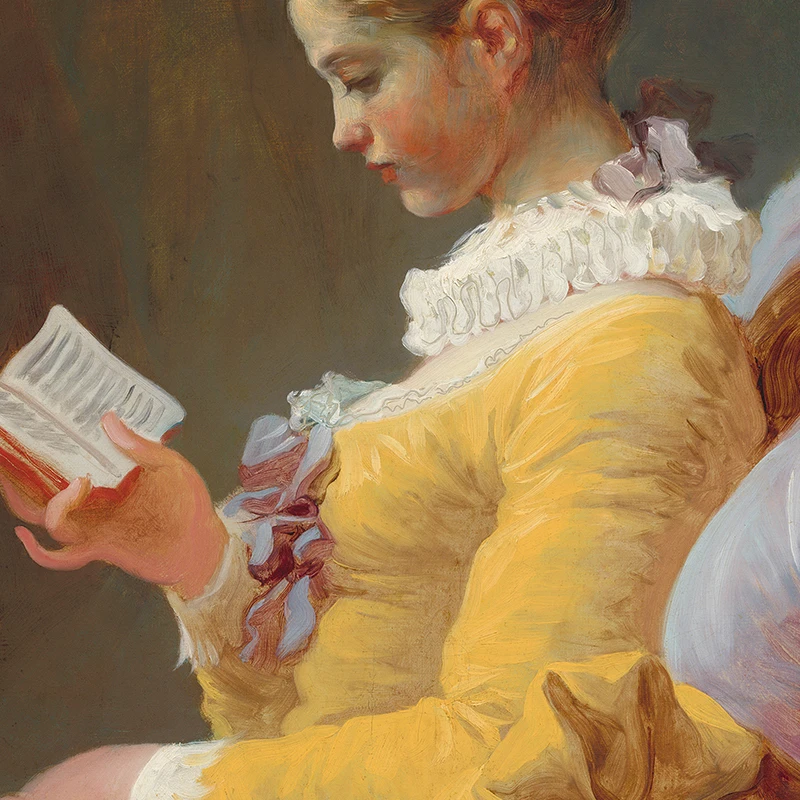 Menina leitura pintura a óleo  - Resin Art On Canvas avaliação e preço