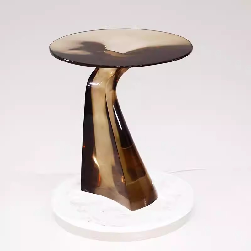 Mesa de Café Redonda de Estilo - Resin Art Coffee Table avaliação e preço