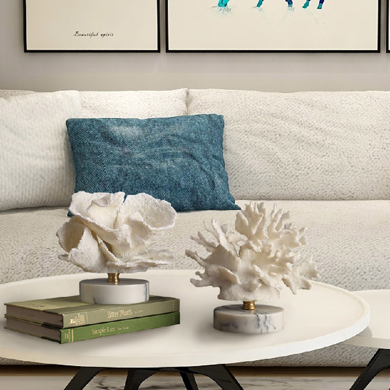 Ornamento de Resina de Coral S - Resin Art Coffee Table avaliação e preço