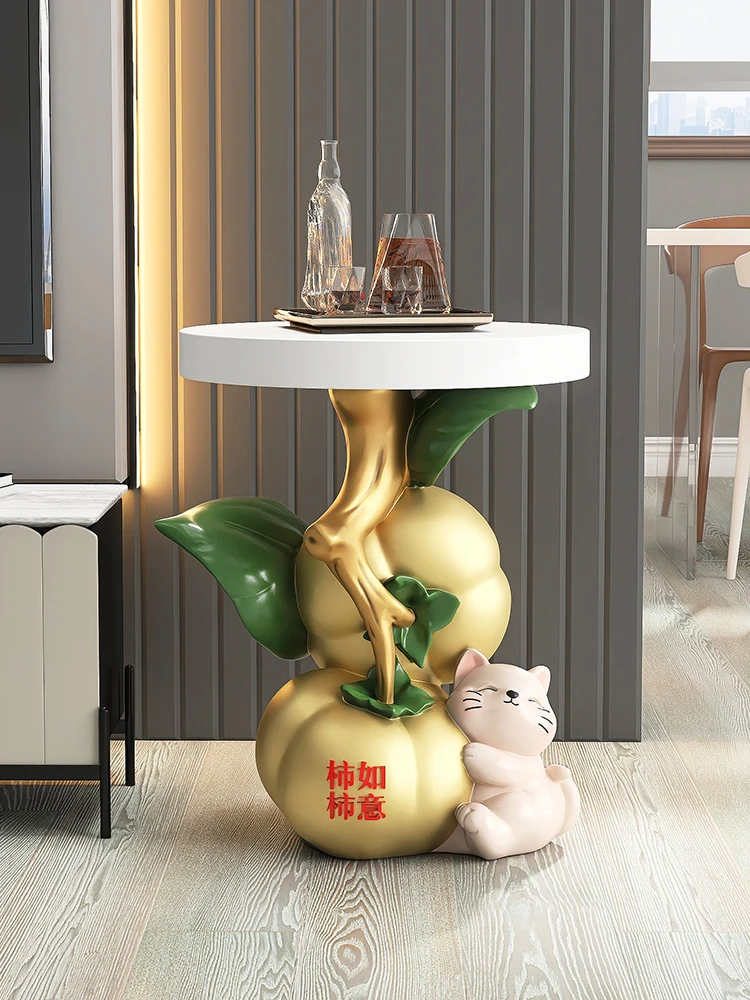Estátua criativa mesas laterai - Resin Art Coffee Table avaliação e preço