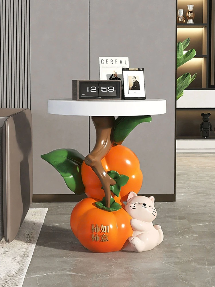 Estátua criativa mesas laterai - Resin Art Coffee Table avaliação e preço