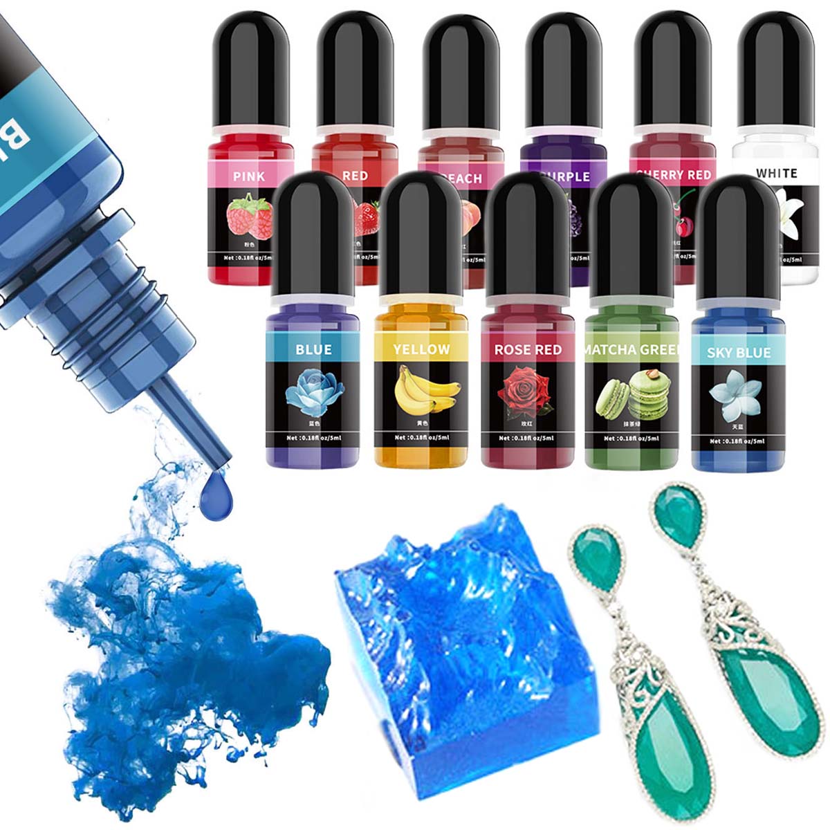 5ml/garrafa pigmento de resina - Resin Art And Jewelry avaliação e preço